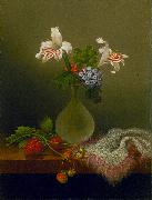 Martin Johnson Heade A Vase of Corn Lilies and Heliotrope Sweden oil painting artist
